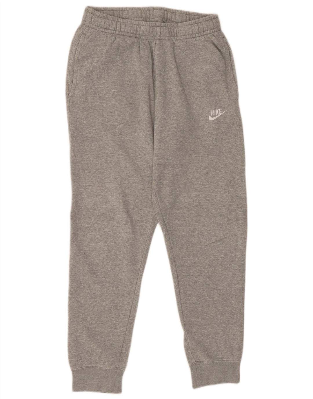NIKE Mens Tracksuit Trousers Joggers Small  Grey Cotton