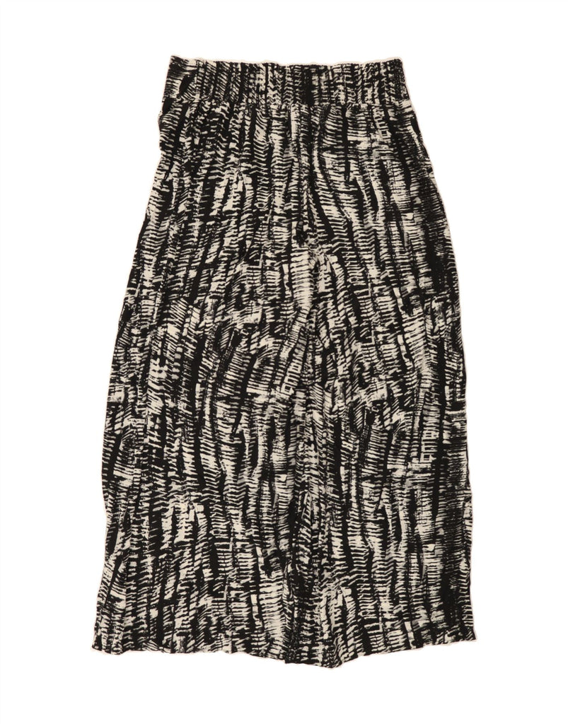 MOSSIMO Womens High Waist Wide Leg Trousers Large W36 L30 Black Striped Vintage Mossimo and Second-Hand Mossimo from Messina Hembry 