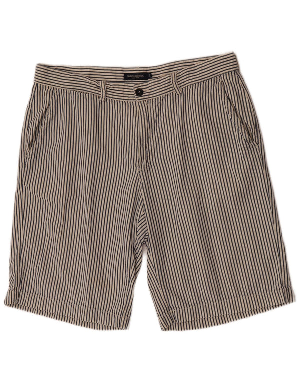 Marina Yachting Mens Chino Shorts IT 54 2XL W42  Blue Pinstripe