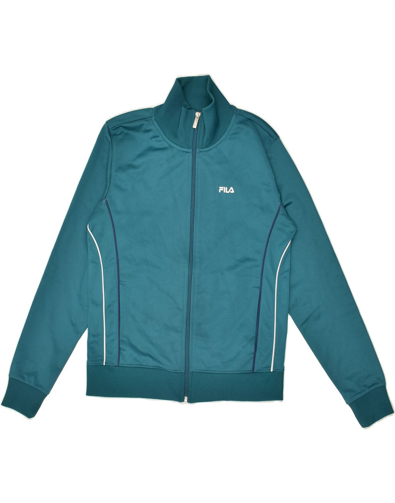 FILA Boys Tracksuit Top Jacket 11-12 Years Medium Blue Polyester | Vintage Fila | Thrift | Second-Hand Fila | Used Clothing | Messina Hembry 