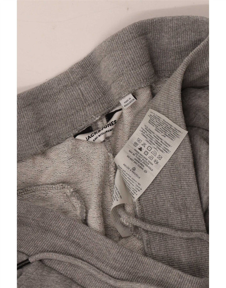 Jack & Jones Mens Tracksuit Trousers Joggers Medium Grey Flecked Cotton
