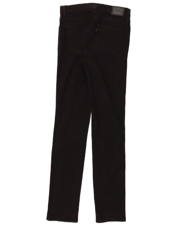 Levi's Womens Slimming Slim Jeans W31 L34 Black Cotton