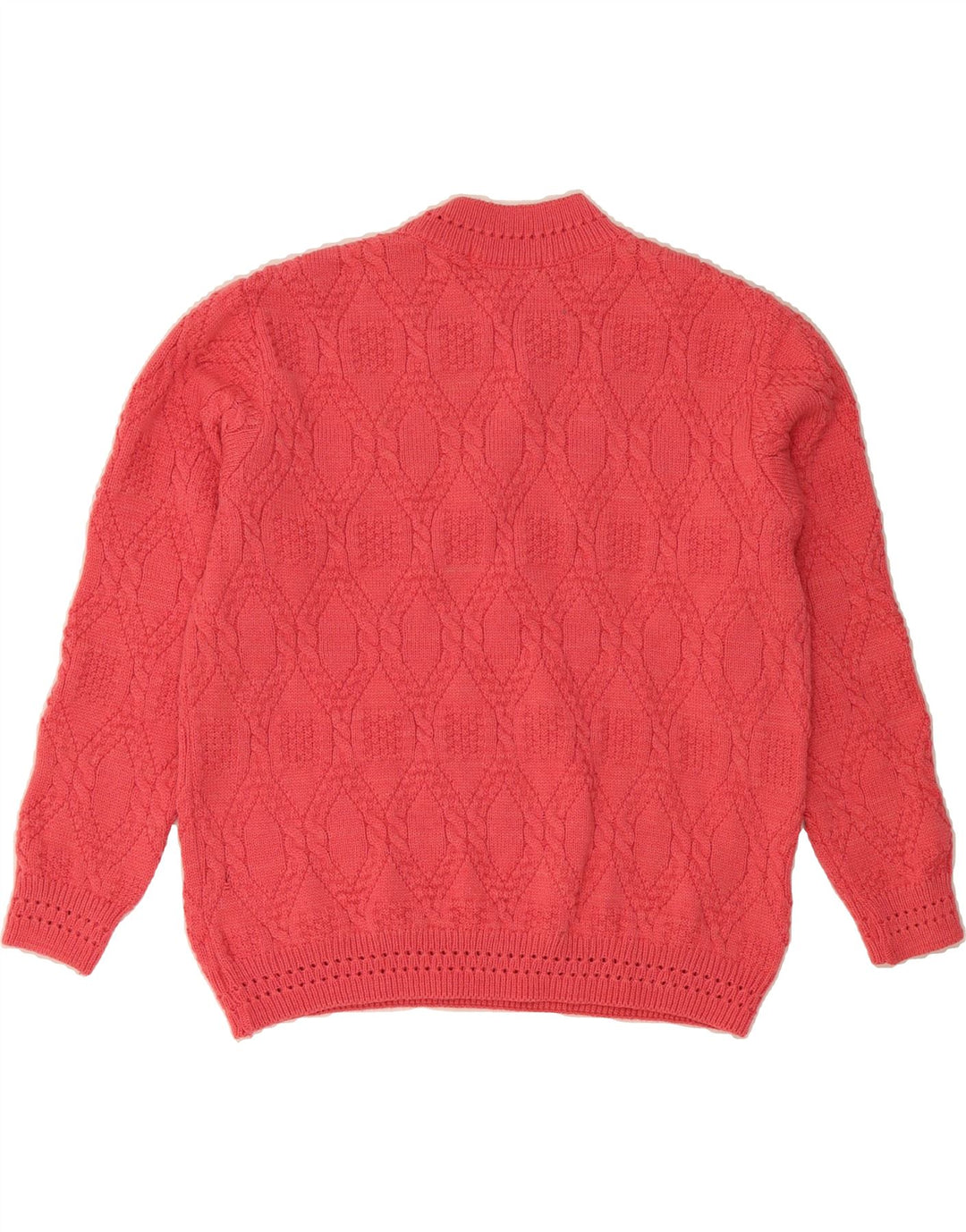 VINTAGE Womens Crew Neck Jumper Sweater US 22/24 3XL Pink Polyester Vintage Vintage and Second-Hand Vintage from Messina Hembry 