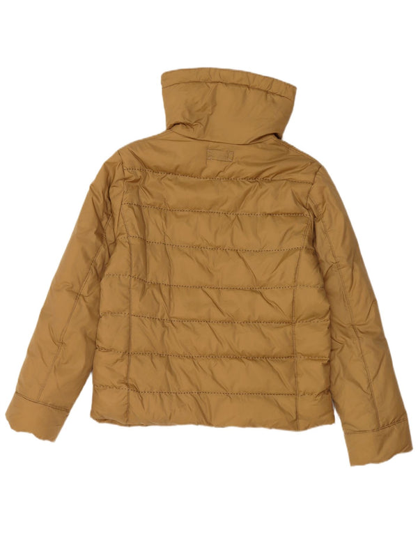SUPERGA Womens Padded Jacket UK 14 Medium Brown Polyamide