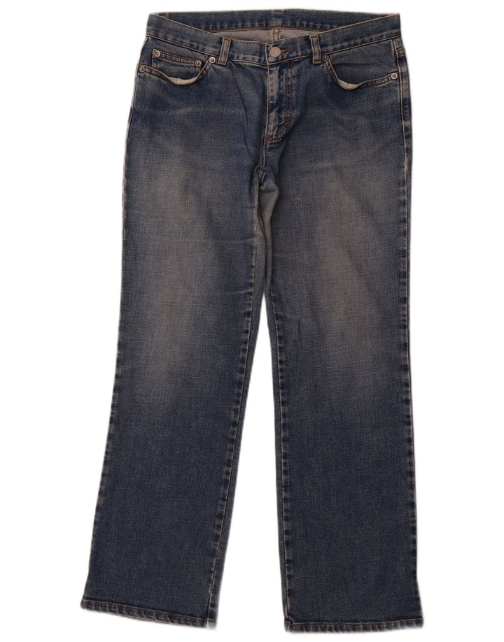 BENETTON Womens Straight Jeans IT 44 Medium W30 L28 Blue Cotton