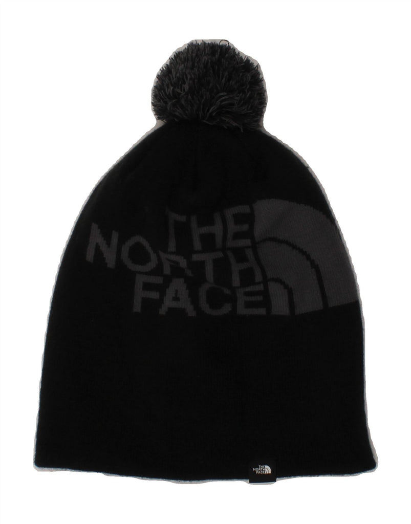 THE NORTH FACE Mens Graphic Bobble Hat One Size Black Acrylic Winter Vintage The North Face and Second-Hand The North Face from Messina Hembry 