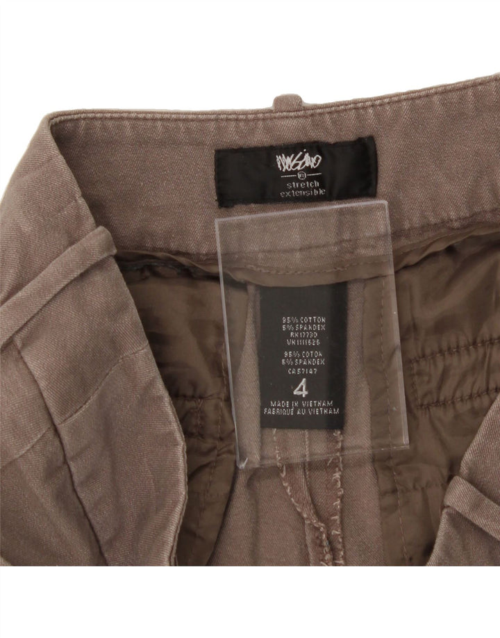 MOSSIMO Womens Slim Casual Trousers US 4 Small W30 L30 Grey Cotton Vintage Mossimo and Second-Hand Mossimo from Messina Hembry 