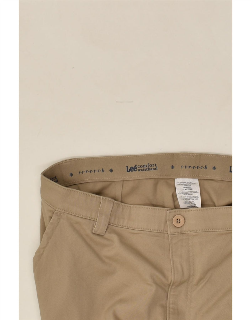 LEE Womens Straight Chino Trousers US 18 2XL W38 L31 Beige Cotton | Vintage Lee | Thrift | Second-Hand Lee | Used Clothing | Messina Hembry 