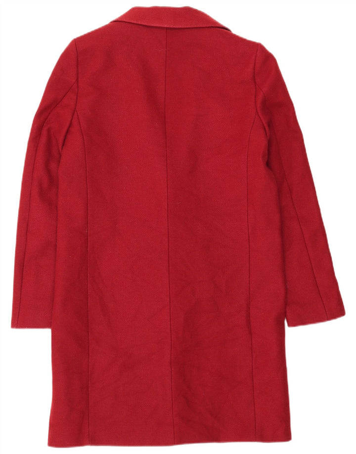 Zara Womens Overcoat UK 12 Medium Red