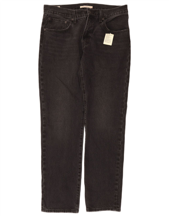 Levi's Womens Middy Straight Jeans W31 L31 Grey Cotton