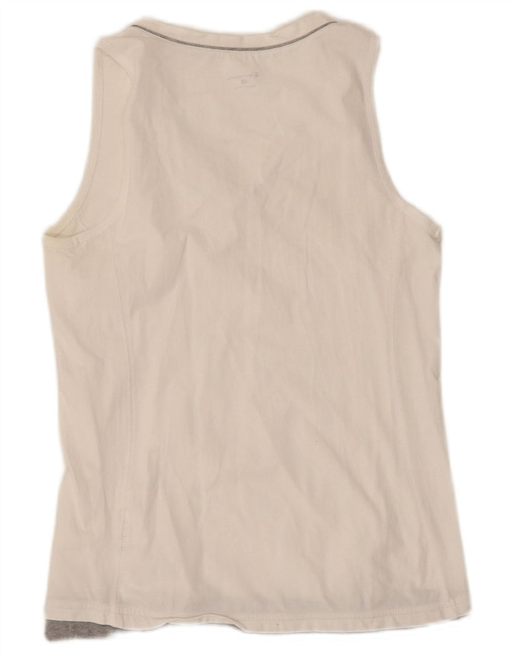 Champion Womens Vest Top UK 12 Medium White Colourblock