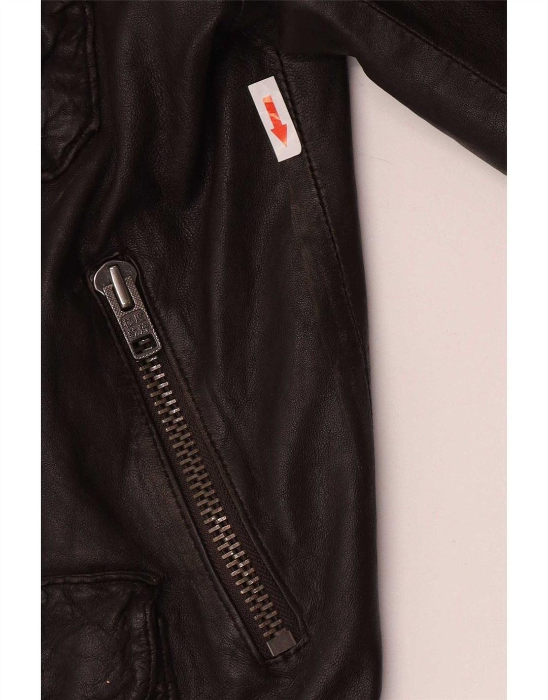 Superdry Mens Military Leather Jacket UK 42 XL Brown
