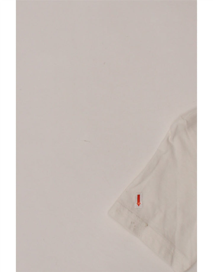 PUMA Boys Graphic T-Shirt Top 9-10 Years White Cotton