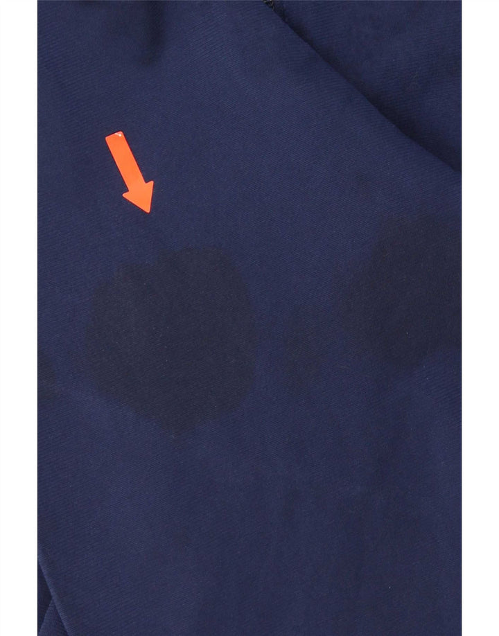 Adidas Mens Tracksuit Top Jacket Large Navy Blue Colourblock Polyester