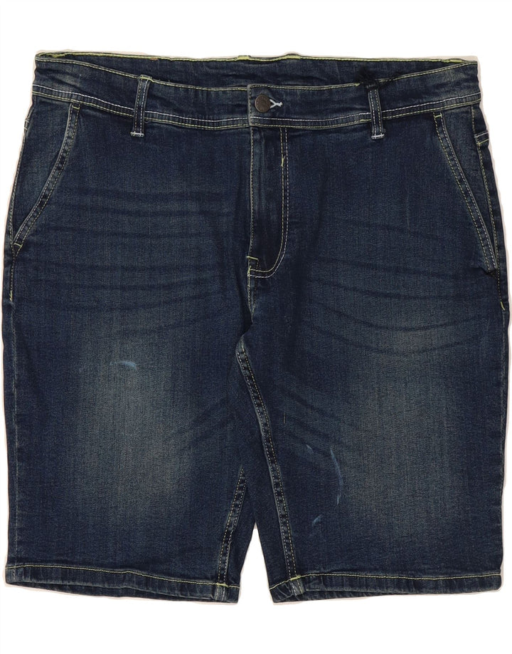 TRUSSARDI Mens Denim Shorts W38 XL Navy Blue Cotton Vintage Trussardi and Second-Hand Trussardi from Messina Hembry 