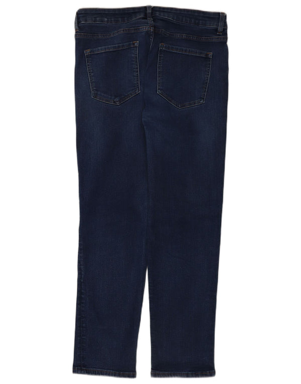 Marks & Spencer Womens Slim Jeans UK 16 Large W34 L27 Navy Blue Cotton