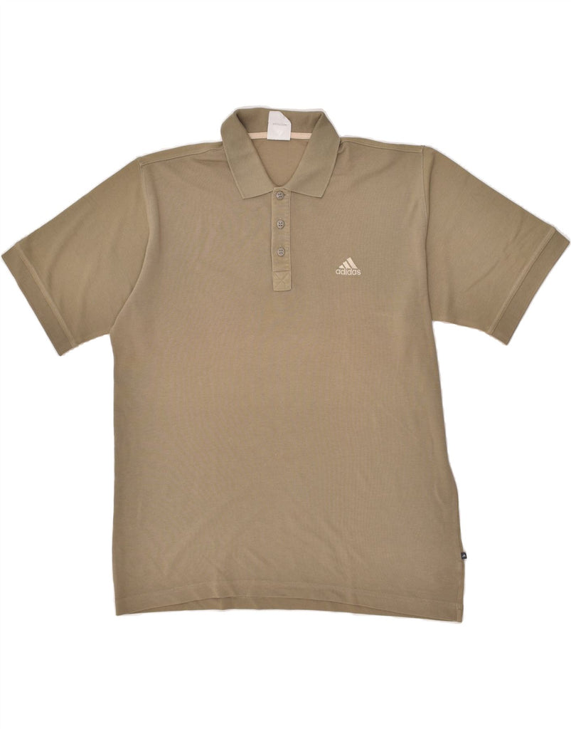 ADIDAS Mens Polo Shirt UK 42/44 Large Grey Cotton | Vintage Adidas | Thrift | Second-Hand Adidas | Used Clothing | Messina Hembry 