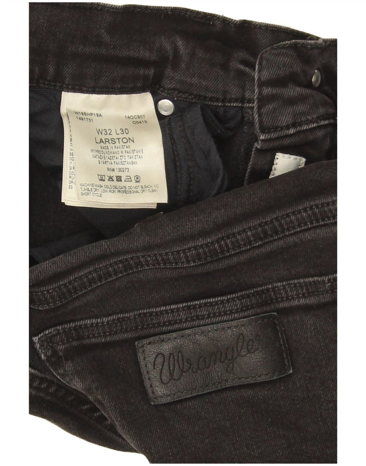 Wrangler Mens Larston Tapered Slim Jeans W32 L30 Grey Cotton