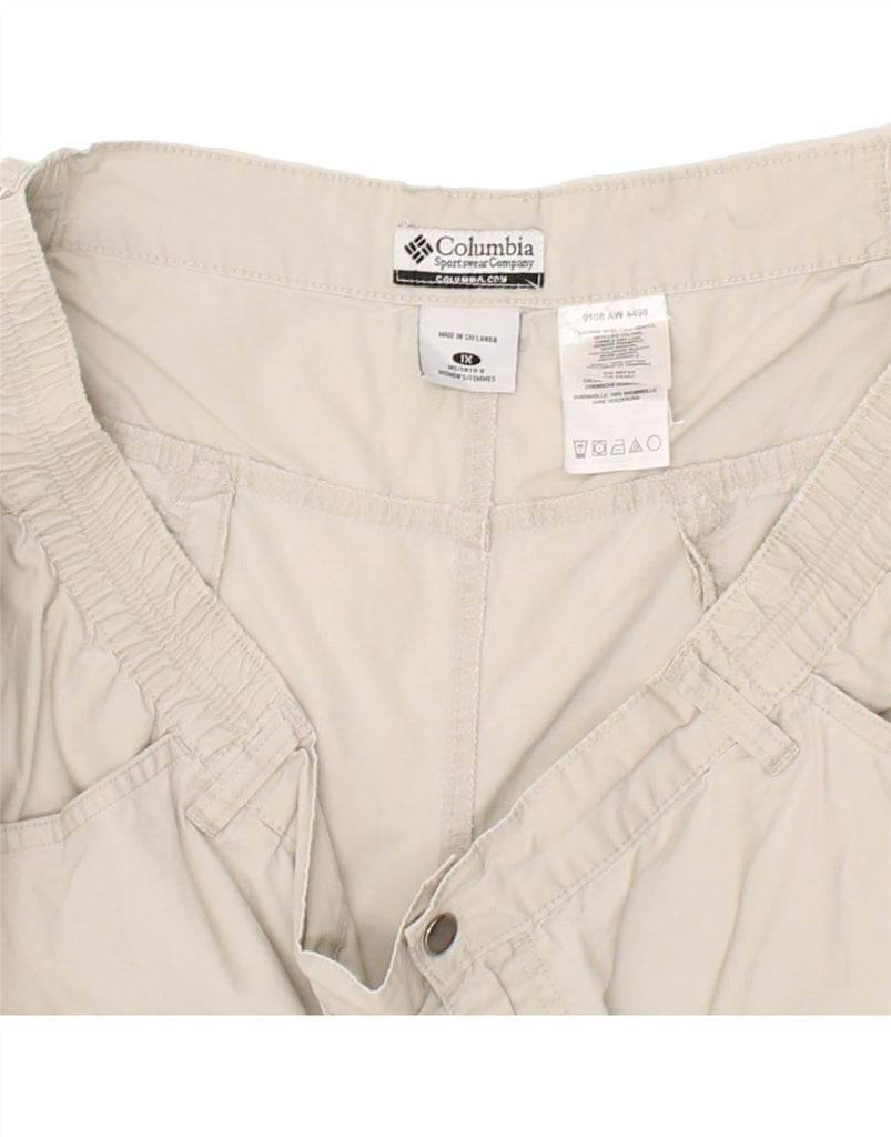 COLUMBIA Womens Cargo Shorts UK 18 XL W36 Grey Cotton Vintage Columbia and Second-Hand Columbia from Messina Hembry 