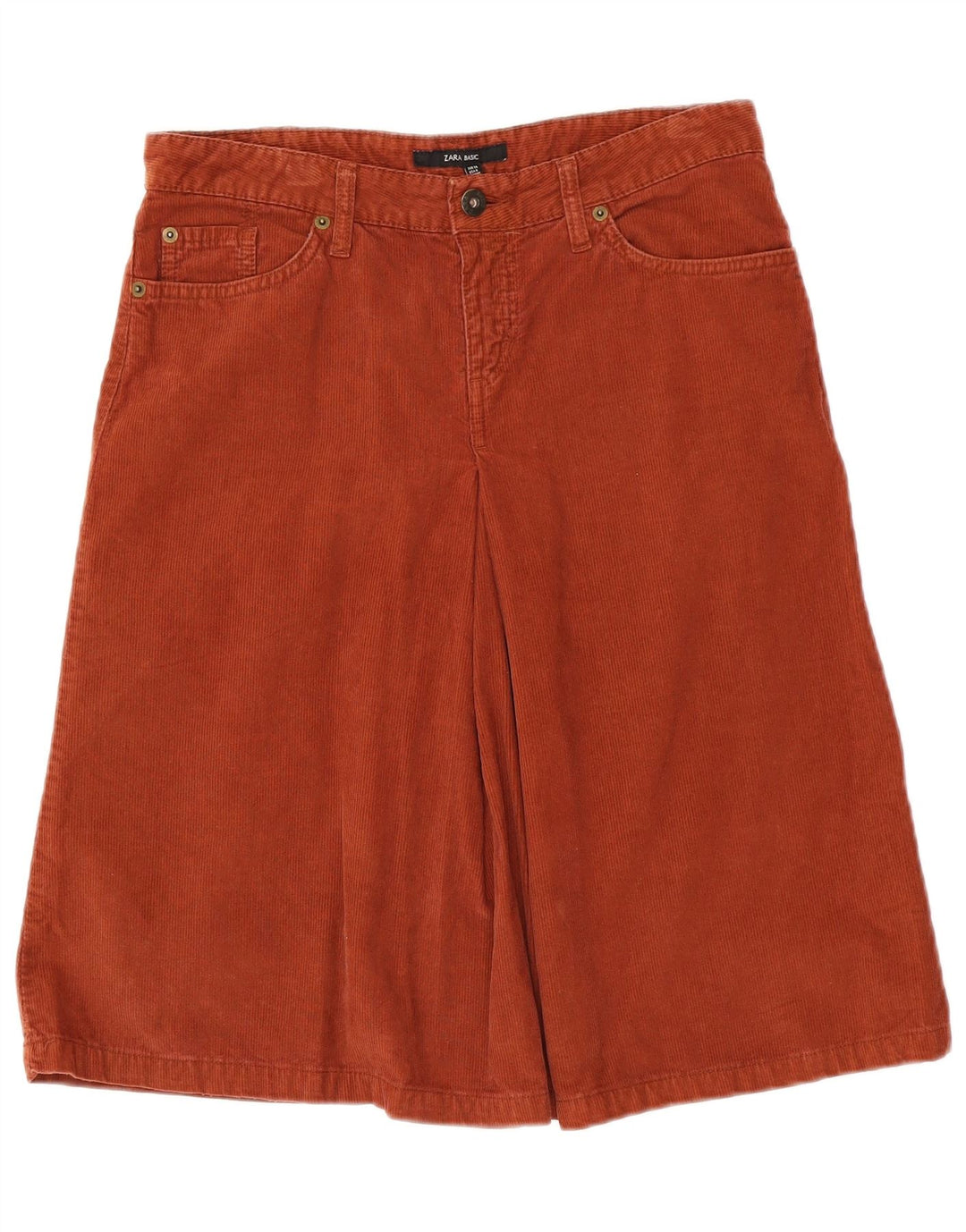 Zara Womens Corduroy Skirt EU 38 Small W28 Brown