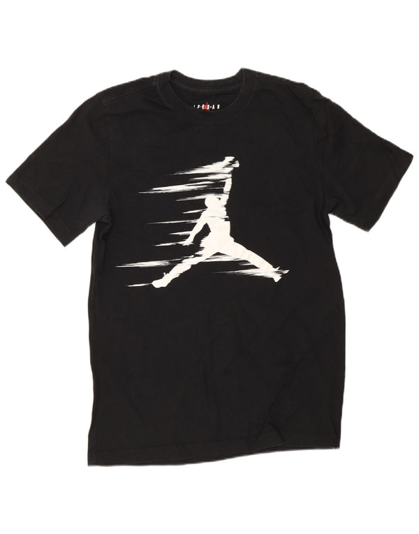 Jordan Mens Graphic T-Shirt Top Small Black Cotton