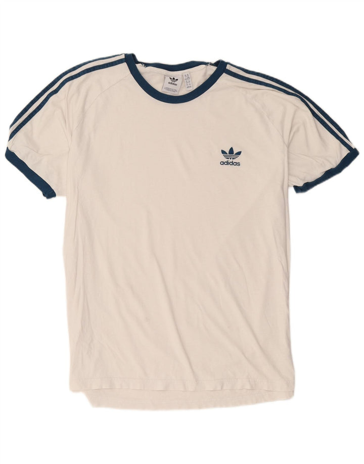 Adidas Mens T-Shirt Top 2XL White Cotton
