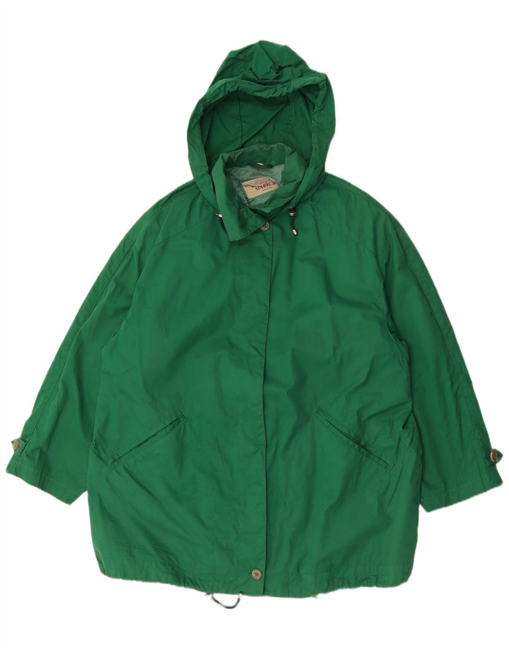 Mabrun Womens Hooded Oversized Windbreaker Coat IT 44 Medium Green