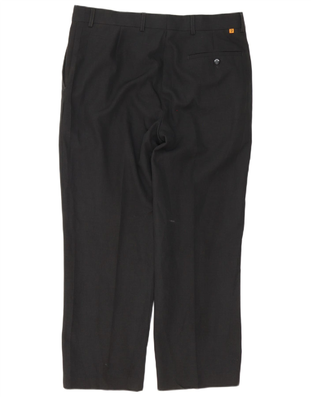 FARAH Mens Straight Suit Trousers W36 L28 Black Polyester