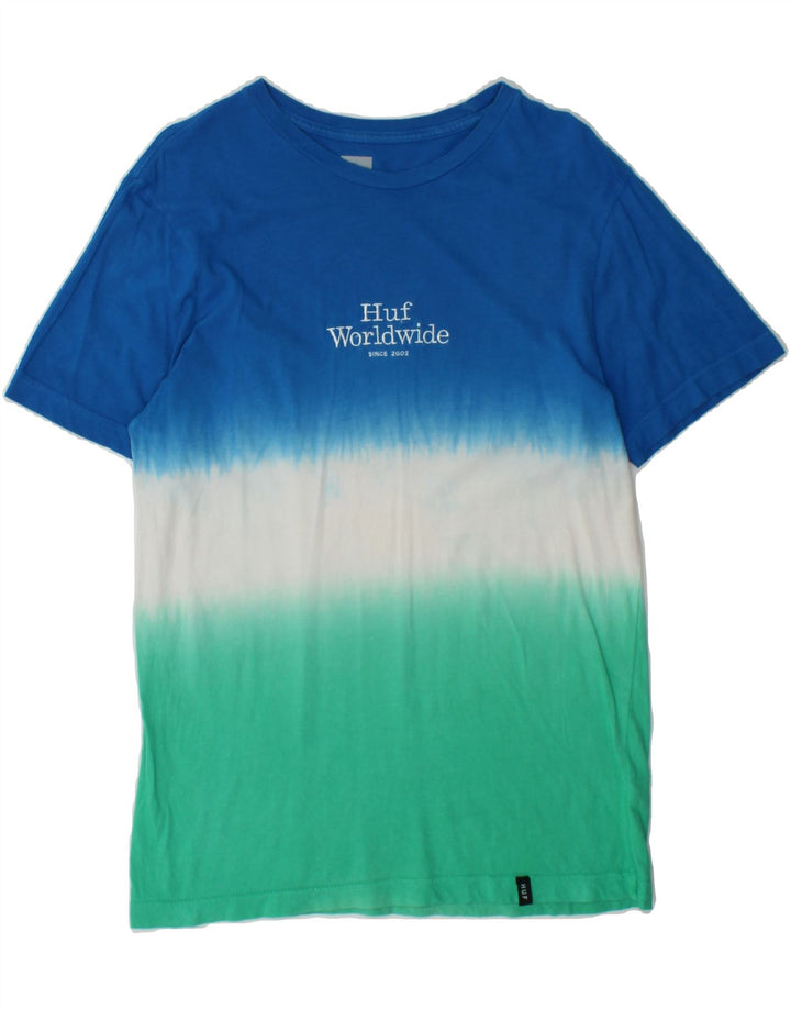 HUF Mens Graphic T-Shirt Top Small Multicoloured Colourblock Cotton Vintage HUF and Second-Hand HUF from Messina Hembry 