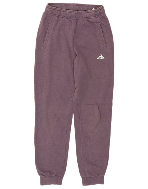 Adidas Girls Tracksuit Trousers Joggers 11-12 Years  Purple Cotton