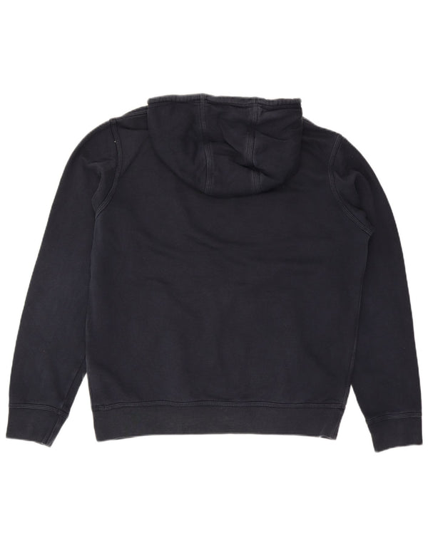 Nike Mens Hoodie Jumper Large Navy Blue Cotton