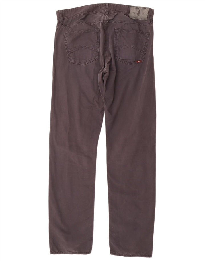 Marlboro Classics Mens Regular Slim Fit Casual Trousers W34 L34 Grey