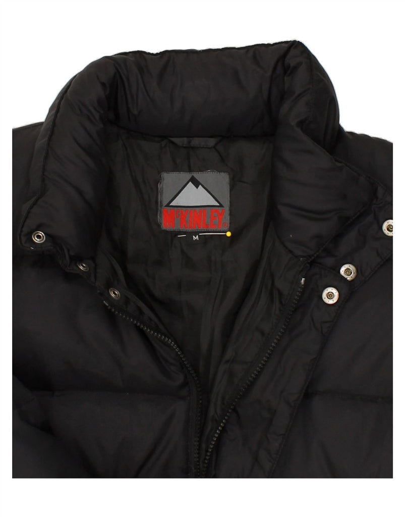 MCKINLEY Mens Padded Jacket UK 38 Medium Black Polyamide Vintage McKinley and Second-Hand McKinley from Messina Hembry 