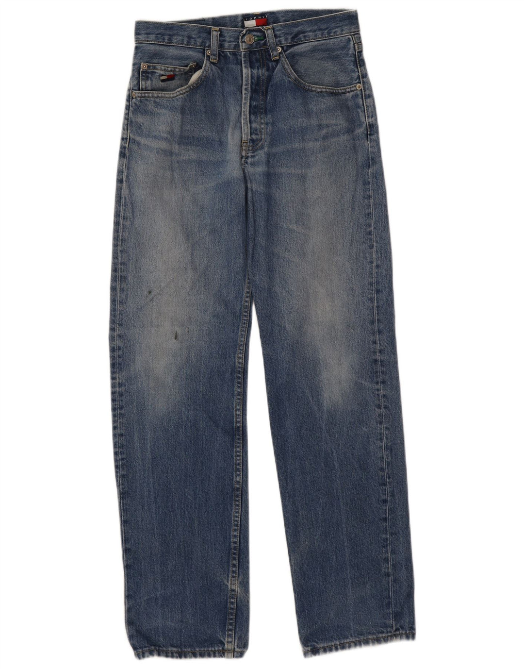 Tommy Hilfiger Mens Straight Jeans W30 L30 Blue Cotton