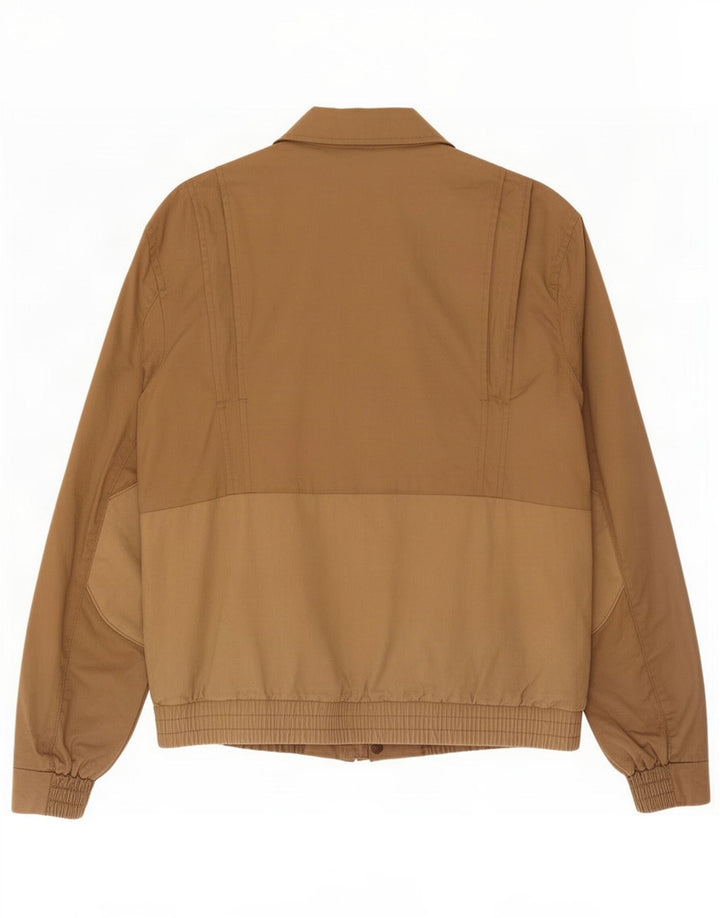 Timberland Mens Military Bomber Jacket UK 38 Medium Brown Colourblock