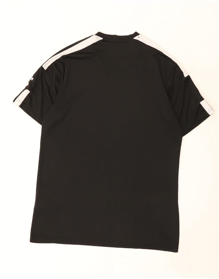 ADIDAS Mens Aeroready T-Shirt Top Large Black Colourblock Polyester