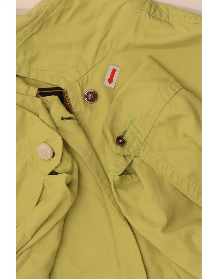 Trussardi Jeans Womens Oversized Bomber Jacket IT 44 Medium Green Polyamide