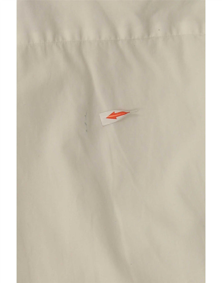 Lacoste Mens Short Sleeve Shirt Size 42 Large White Cotton