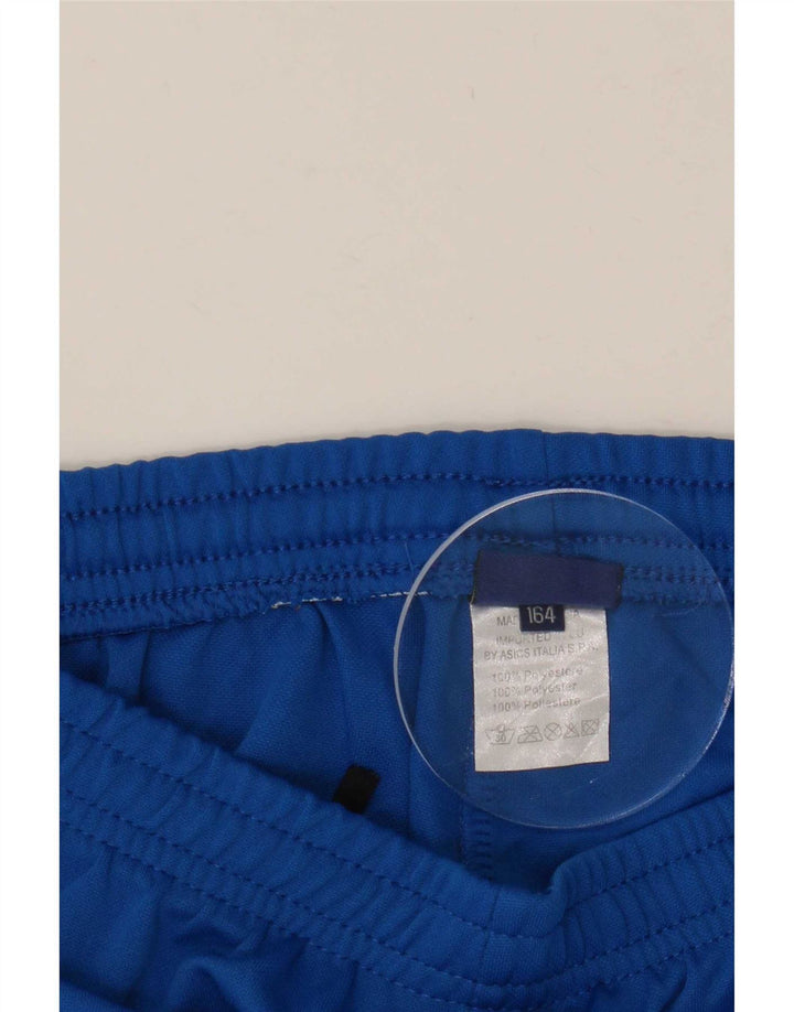 Asics Boys Sport Shorts 13-14 Years Blue Polyester