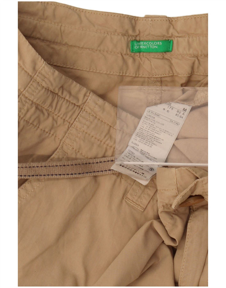 BENETTON Mens Chino Shorts Medium W32 Beige Cotton