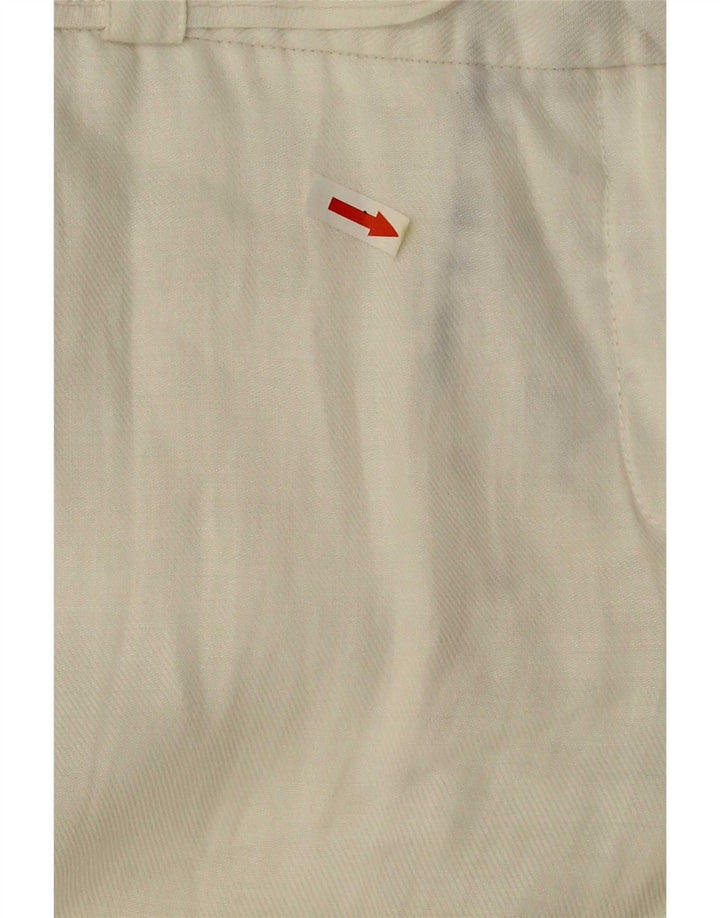 Zara Womens Bootcut Chino Trousers EU 38 Small W28 L32 White