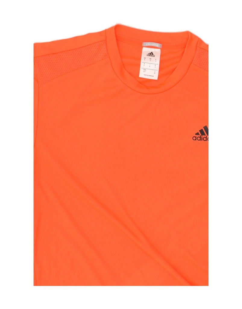 ADIDAS Mens Climalite T-Shirt Top Small Orange Polyester | Vintage Adidas | Thrift | Second-Hand Adidas | Used Clothing | Messina Hembry 