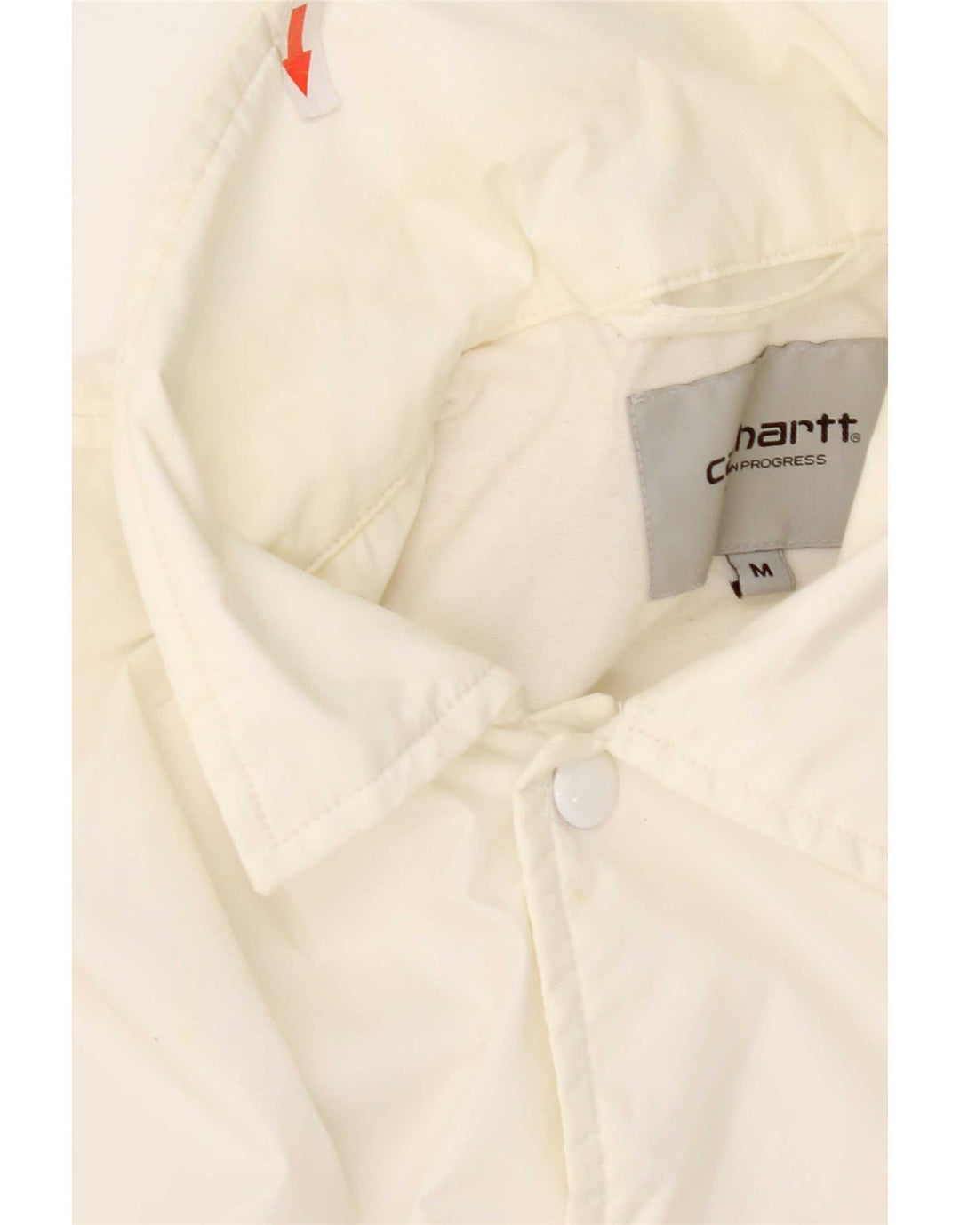 Carhartt Mens Graphic Rain Jacket UK 38 Medium White Nylon