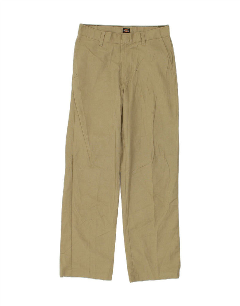 DICKIES Womens Straight Chino Trousers W28 L28 Beige Polyester | Vintage Dickies | Thrift | Second-Hand Dickies | Used Clothing | Messina Hembry 