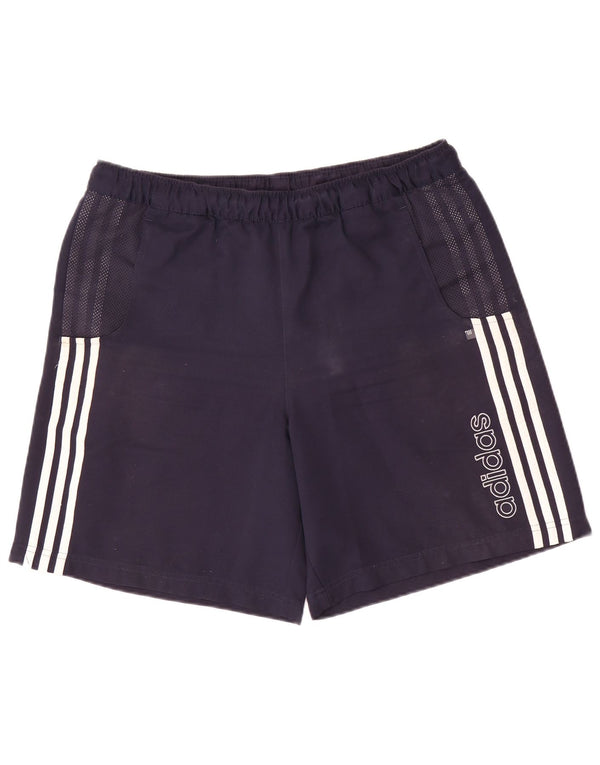 Adidas Mens Graphic Sport Shorts Large  Navy Blue Polyester