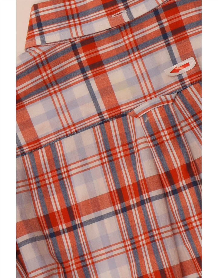 Gant Mens Regular Fit Shirt Size 41/42 16 1/2 Large Red Check Cotton