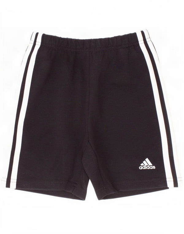 Adidas Boys Sport Shorts 6-7 Years Black Cotton