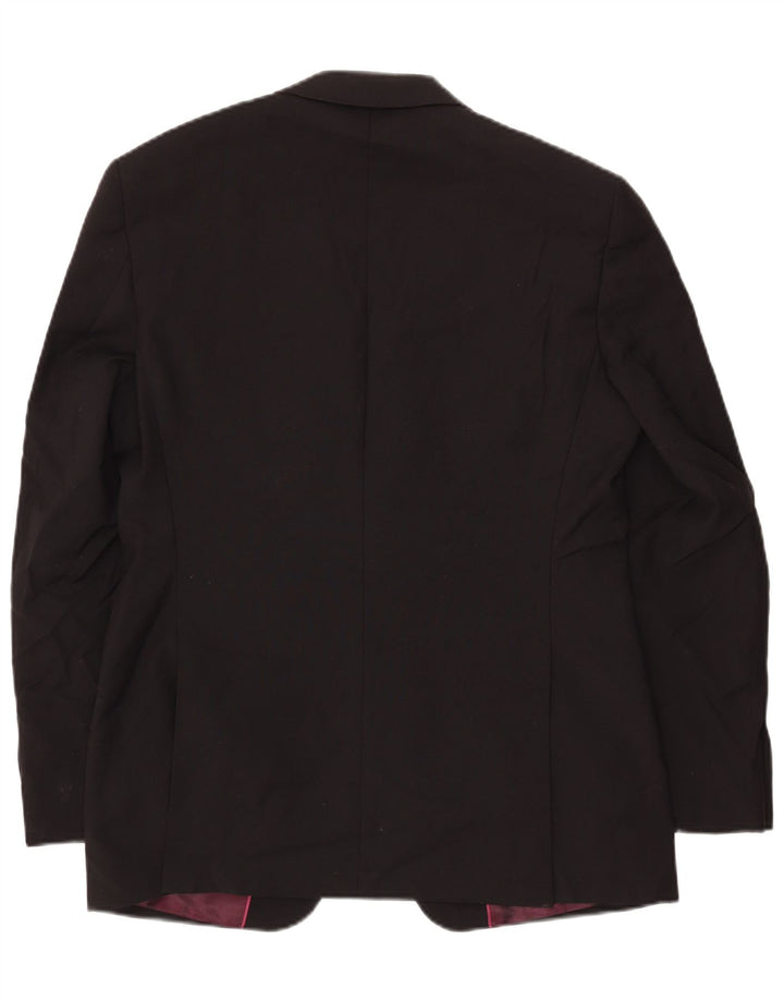 Marks & Spencer Mens Autograph 2 Button Blazer Jacket UK 40 Large Black