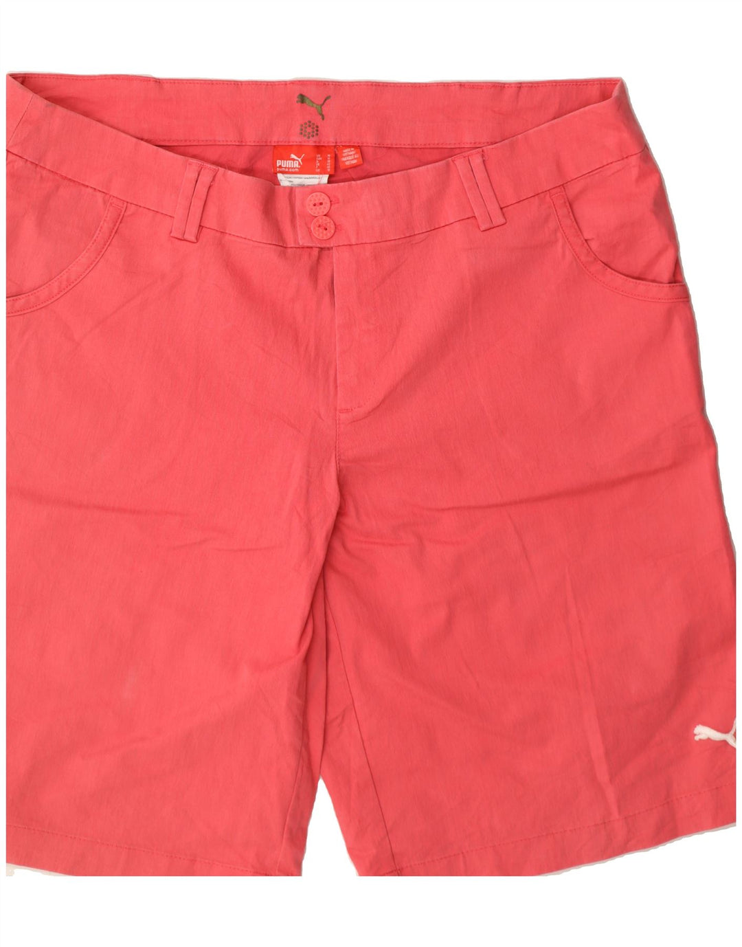 PUMA Womens Casual Shorts UK 12 Medium W30  Pink Cotton Vintage Puma and Second-Hand Puma from Messina Hembry 