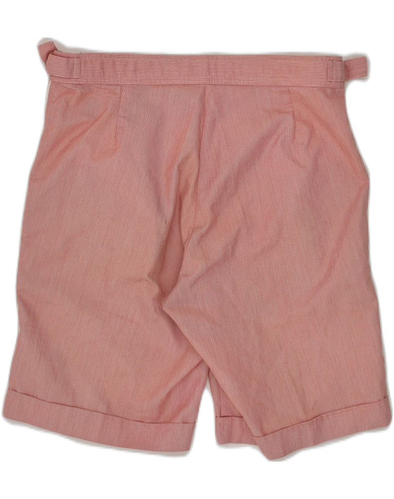 SERGIO TACCHINI Womens Chino Shorts IT 46 Large W30 Pink Pinstripe | Vintage Sergio Tacchini | Thrift | Second-Hand Sergio Tacchini | Used Clothing | Messina Hembry 